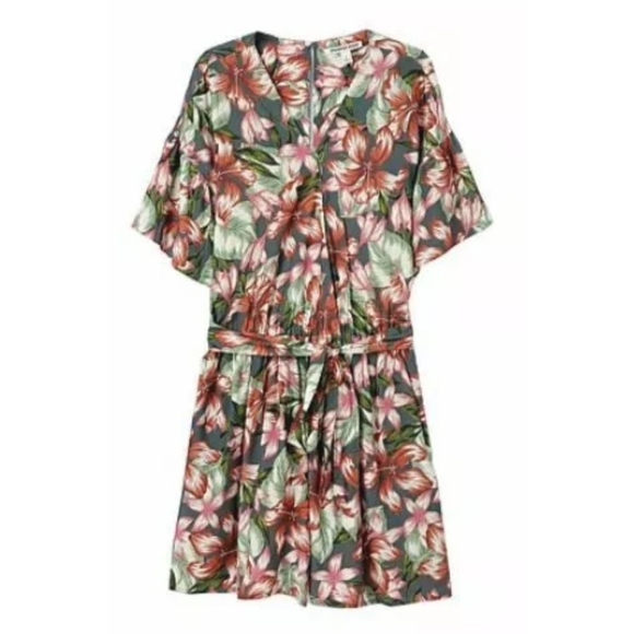 COUNTRY ROAD HIBISCUS FLORAL RELAXED JUMPSUIT 16 - Picture 6 of 6